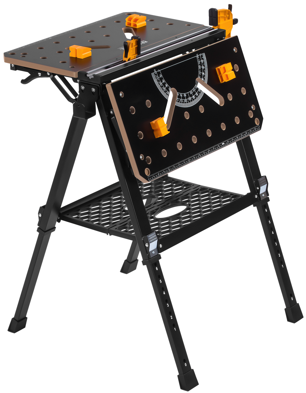 Folding Work and Clamping Table 454KG Load Capacity 70x65x92CM MDF KD11871