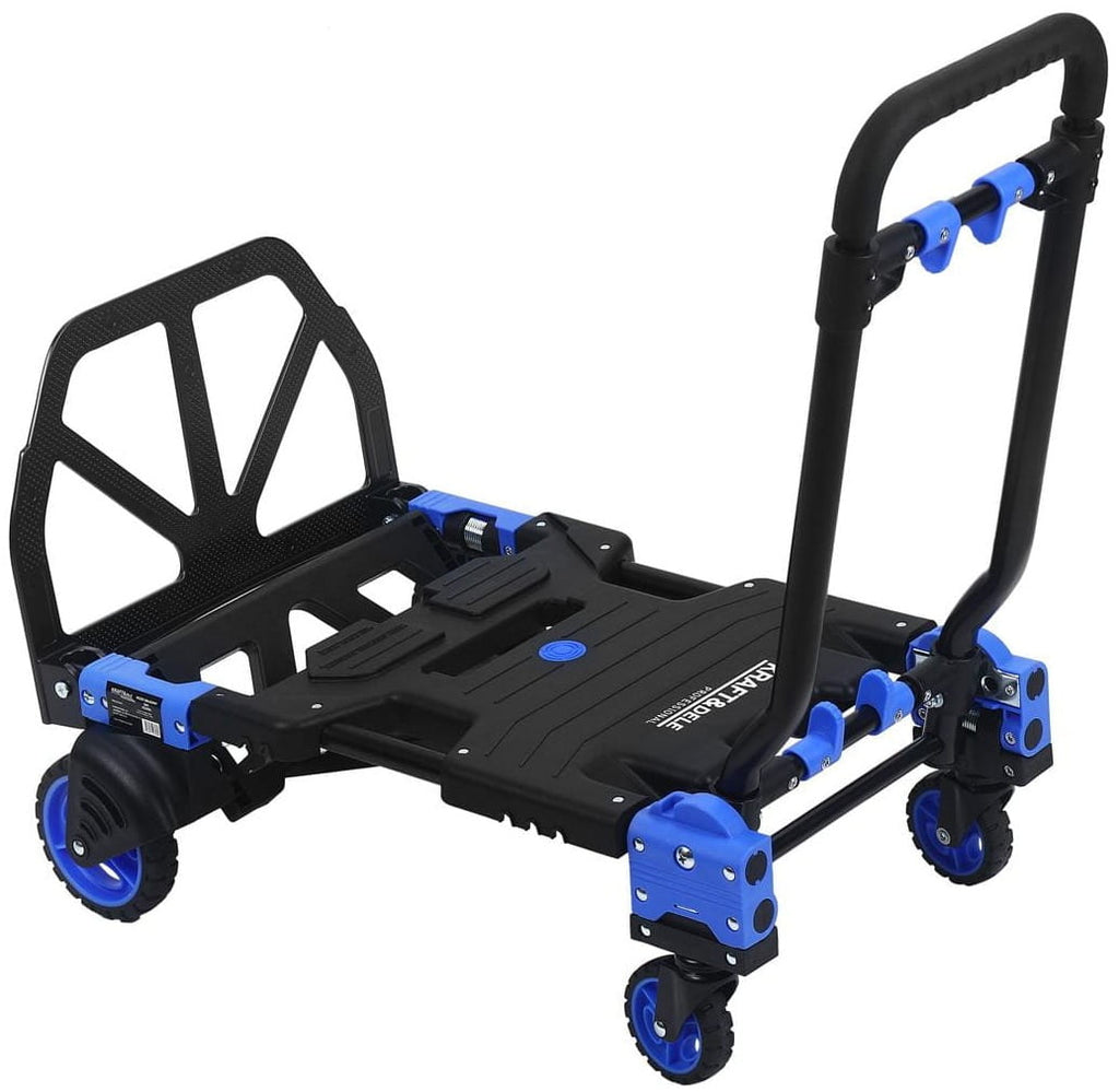 2-in-1 folding transport warehouse trolley 150kg KD3094