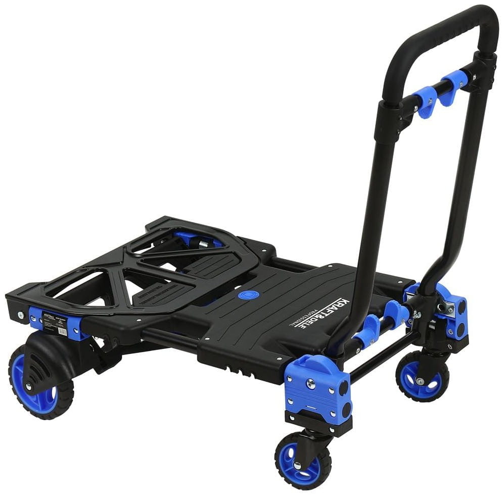 2-in-1 folding transport warehouse trolley 150kg KD3094