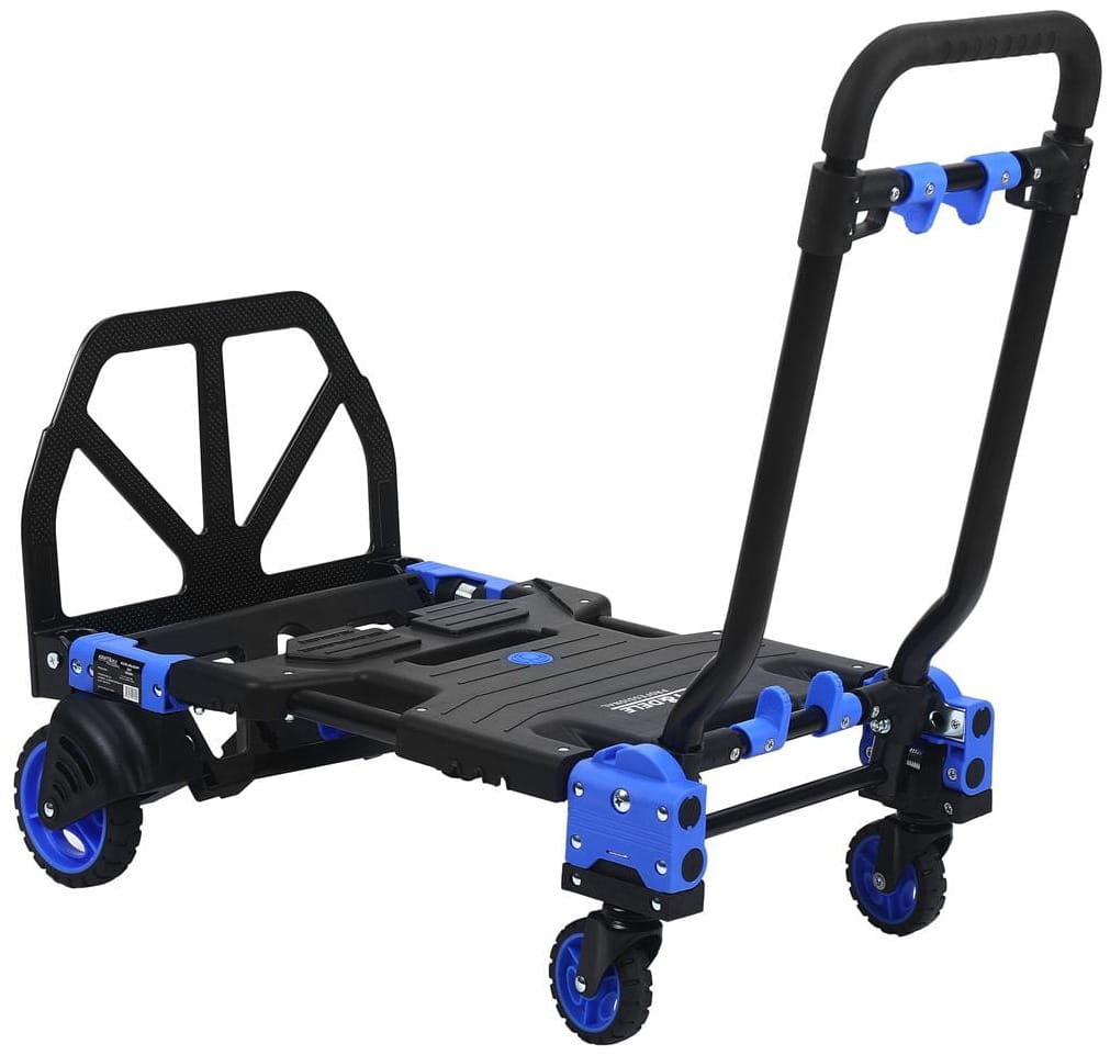 2-in-1 folding transport warehouse trolley 150kg KD3094