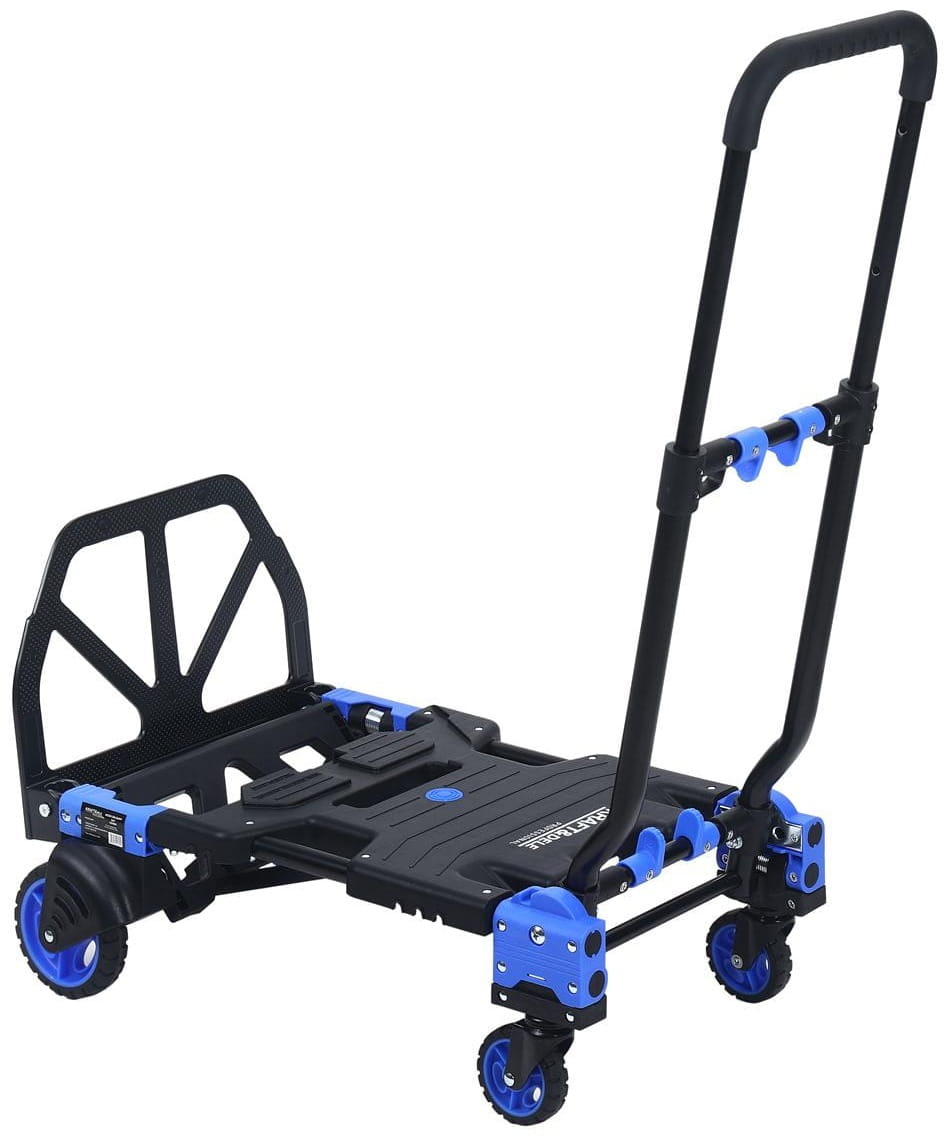 2-in-1 folding transport warehouse trolley 150kg KD3094