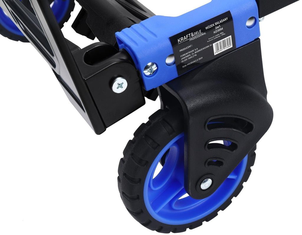 2-in-1 folding transport warehouse trolley 150kg KD3094