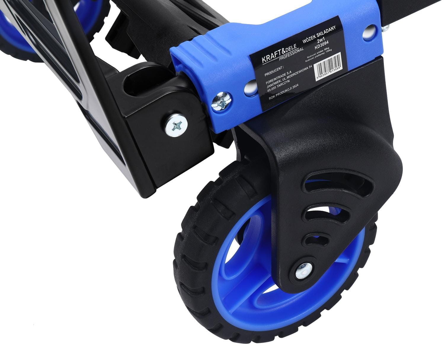 2-in-1 folding transport warehouse trolley 150kg KD3094