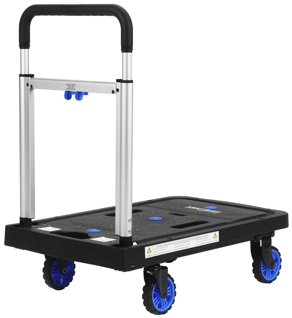Folding platform transport warehouse trolley 150kg KD3093