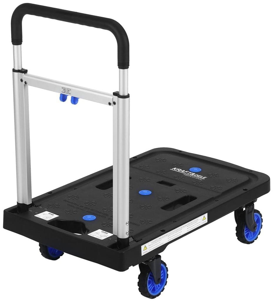 Folding platform transport warehouse trolley 150kg KD3093
