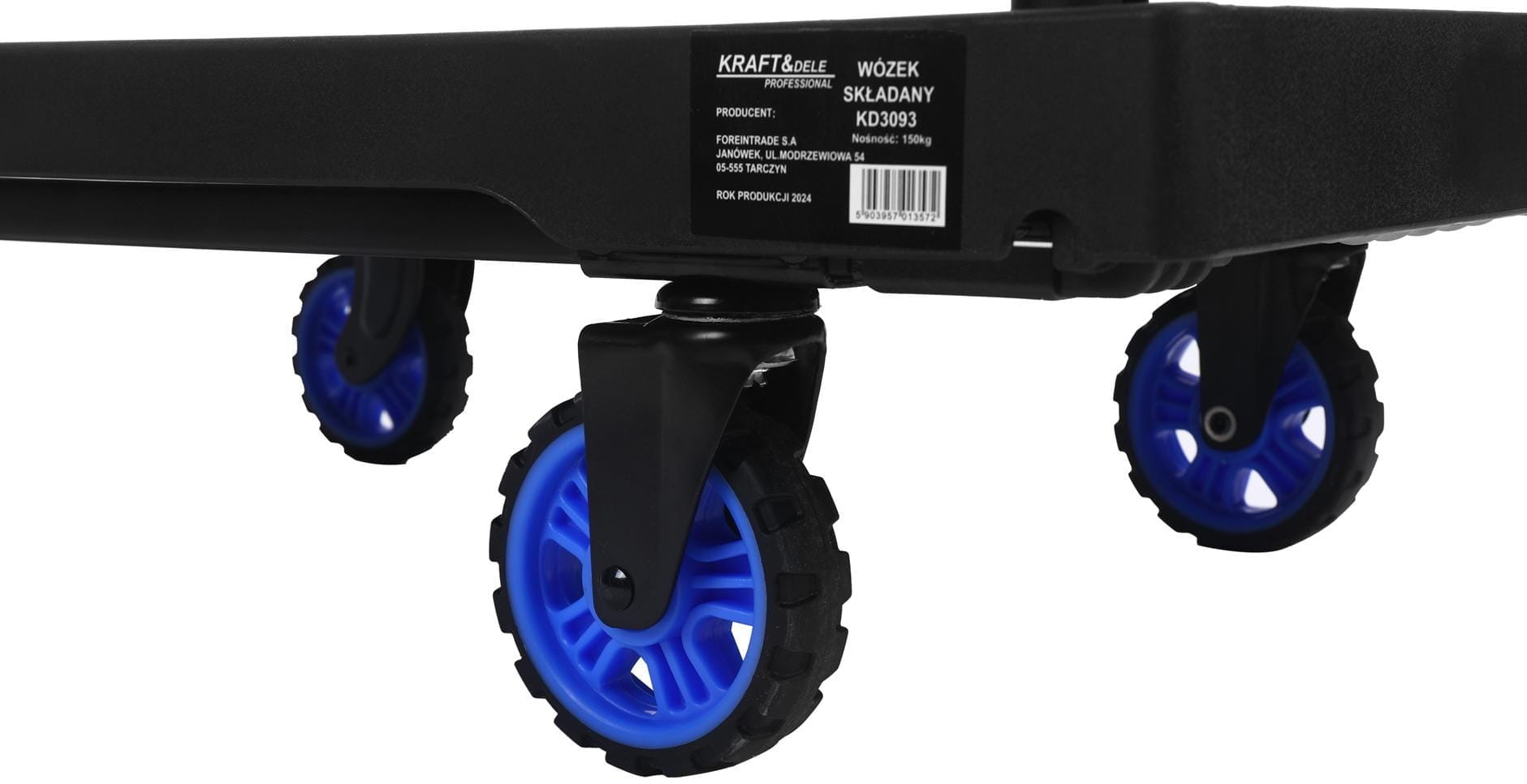 Folding platform transport warehouse trolley 150kg KD3093