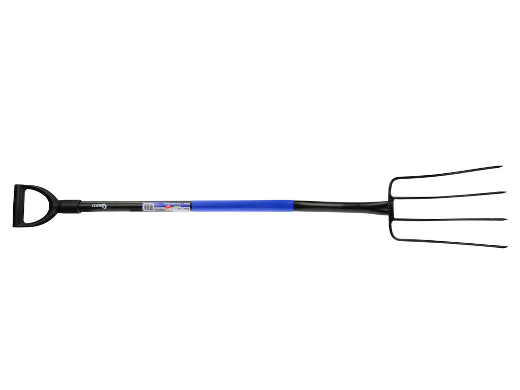 4-Tine Digging Fork with Steel D-Handle