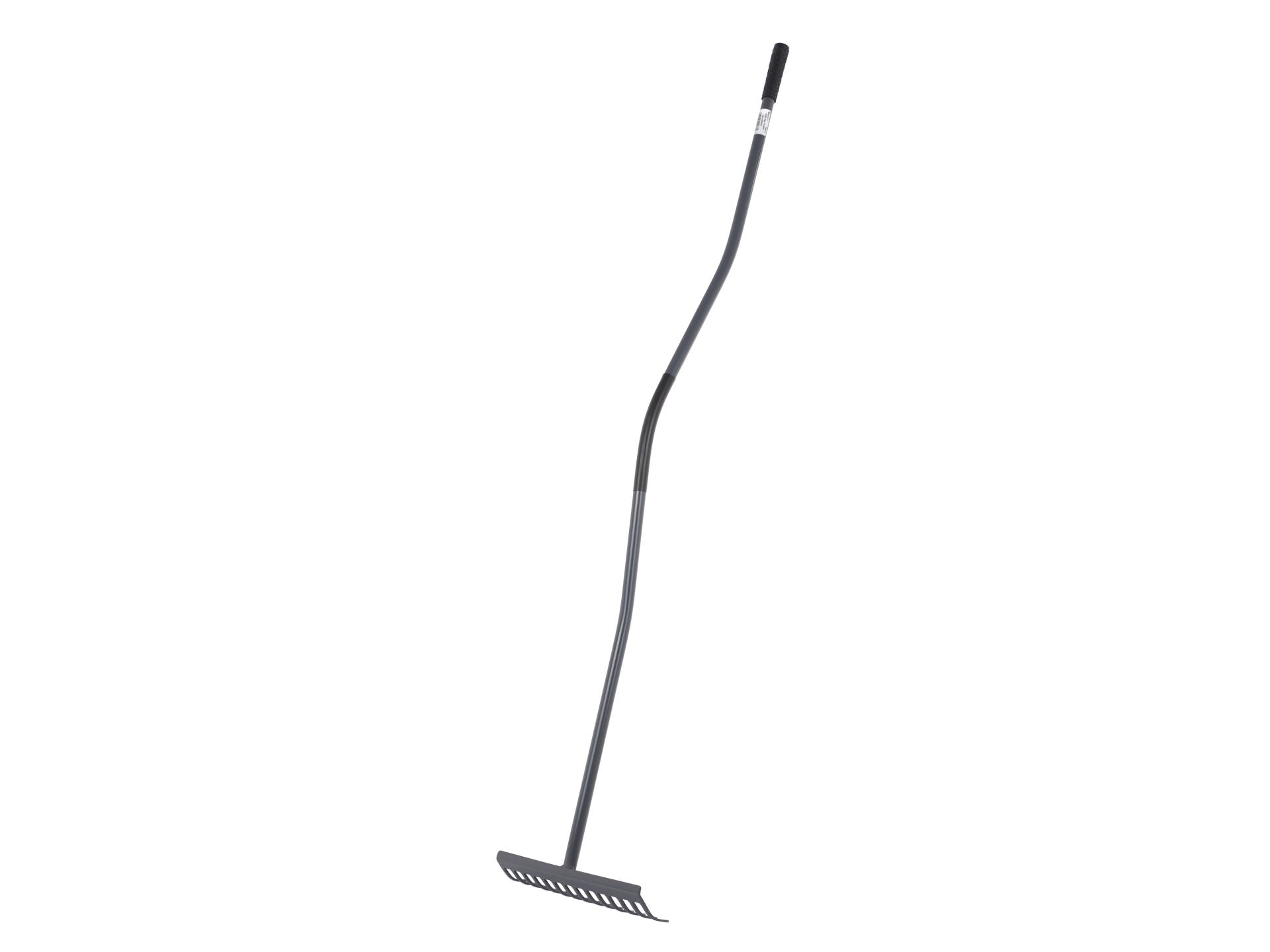Ergonomic rake, 14-tooth, metal shaft