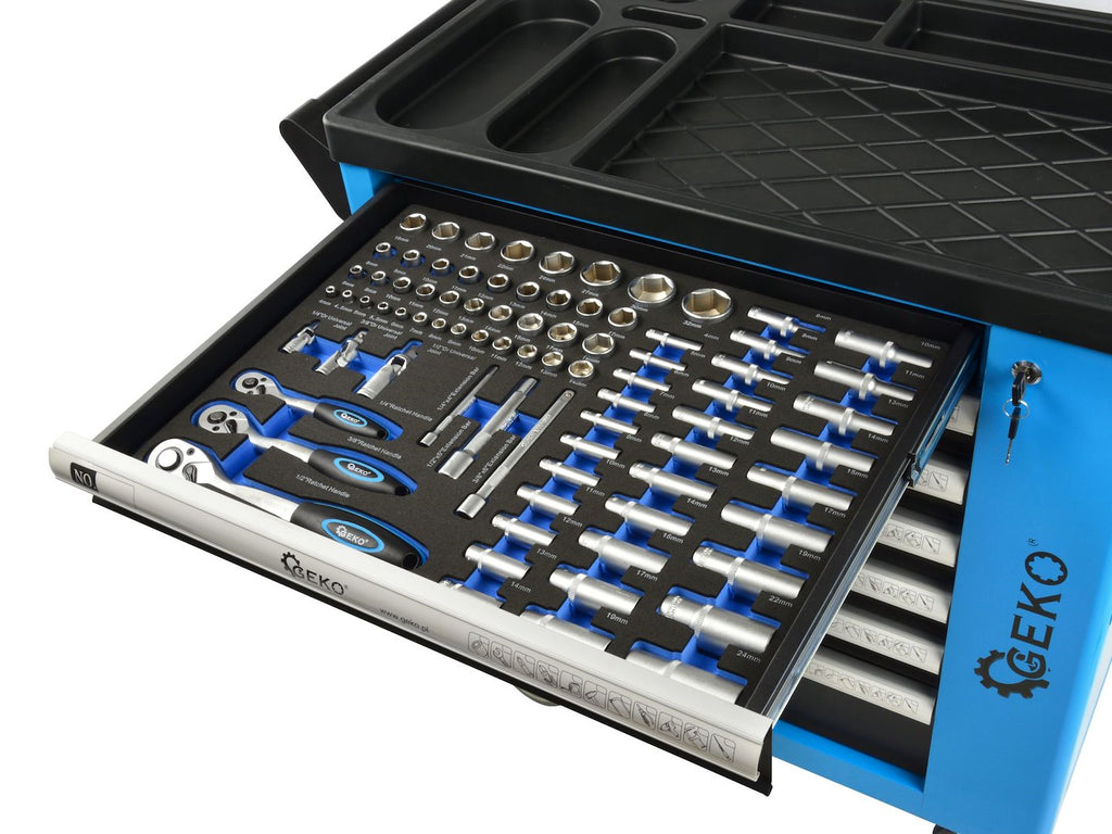 243 pcs Tool Cabinet, 7 drawers