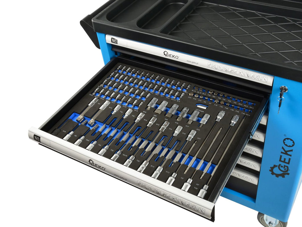 243 pcs Tool Cabinet, 7 drawers