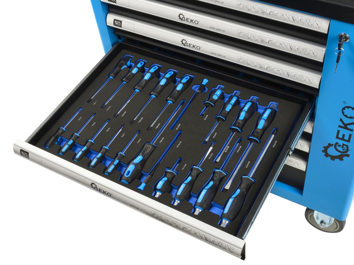 243 pcs Tool Cabinet, 7 drawers