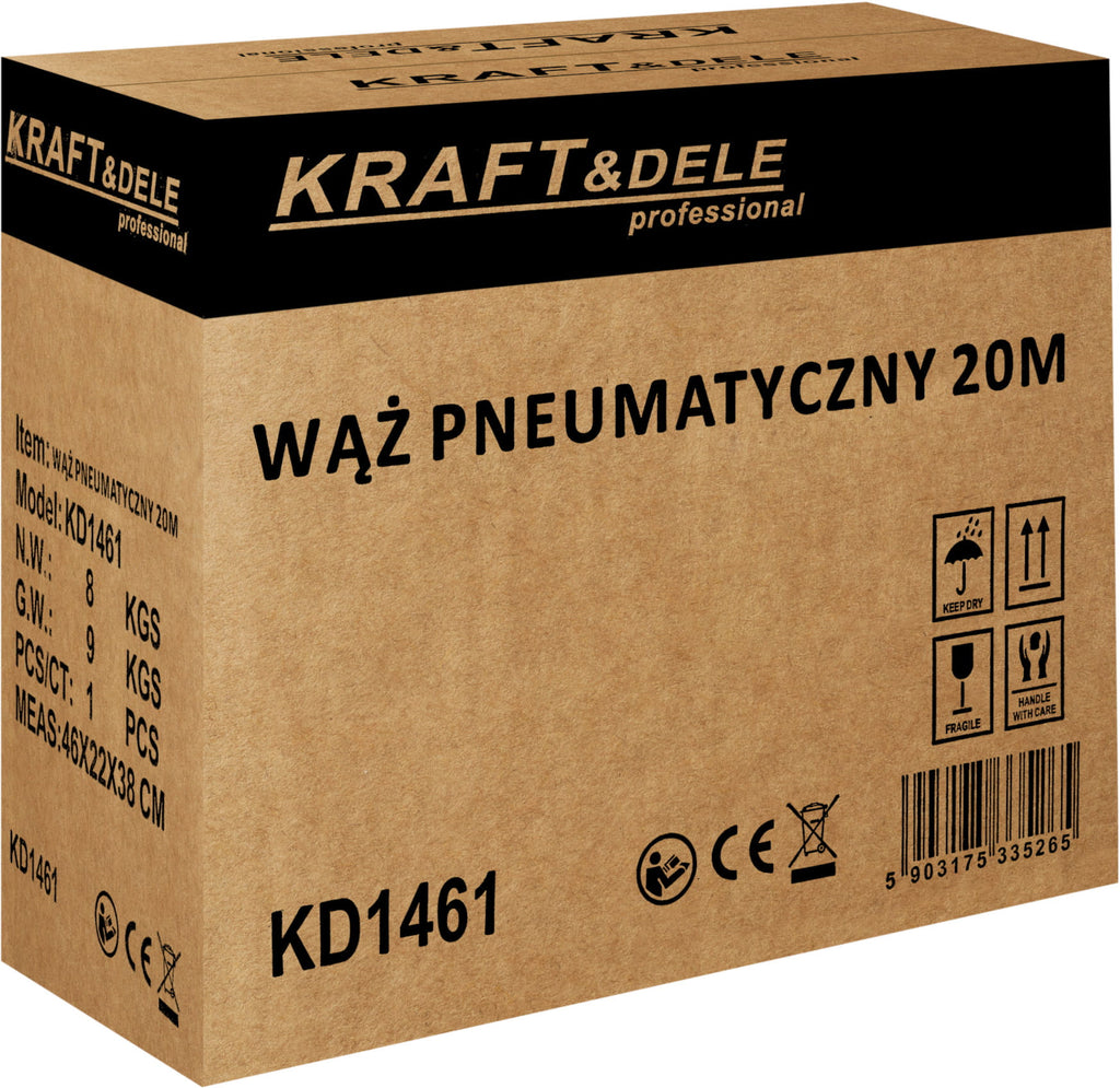 COILED PNEUMATIC HOSE 20M KD1461