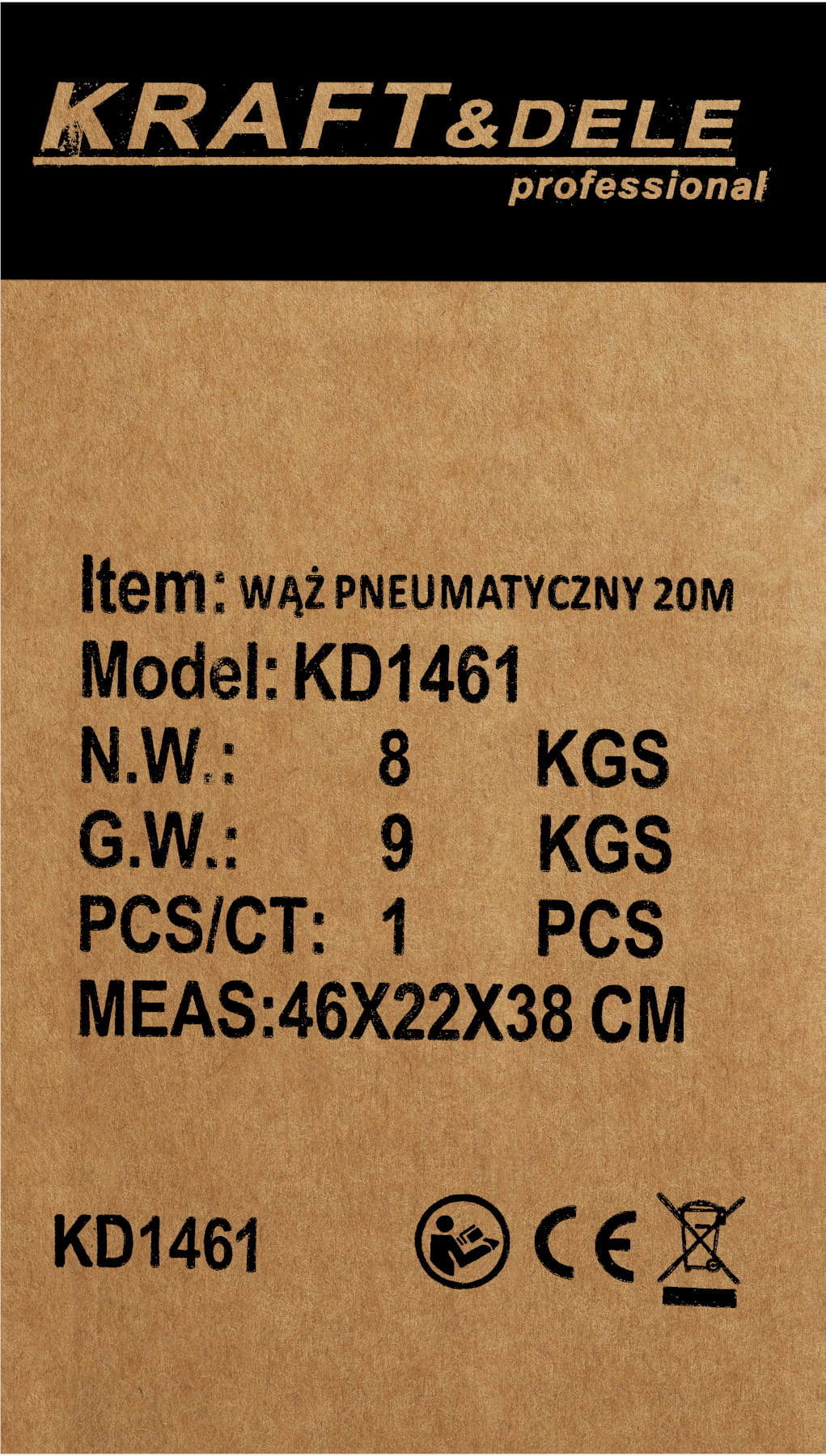 COILED PNEUMATIC HOSE 20M KD1461
