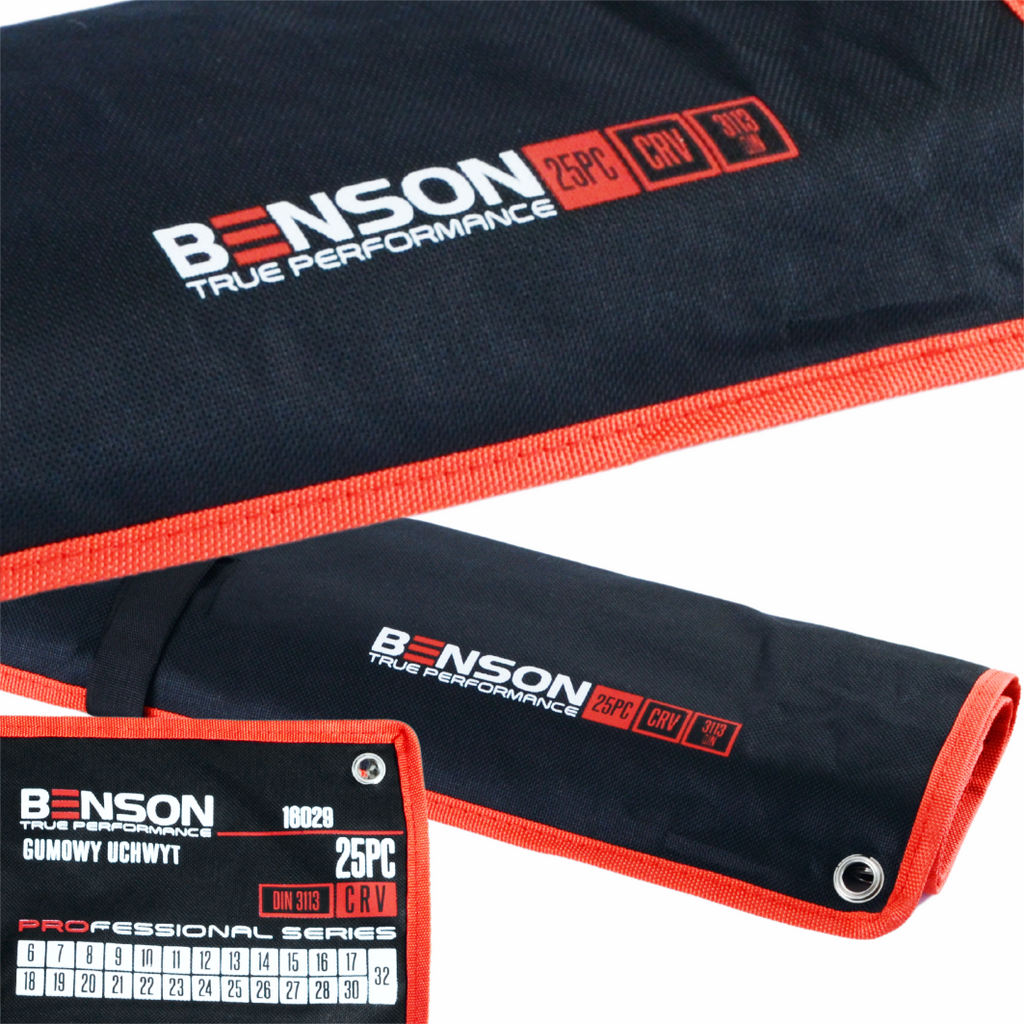 Benson by Black Large Set of 25 Complete Flat Rubber Wrenches 6-36mm