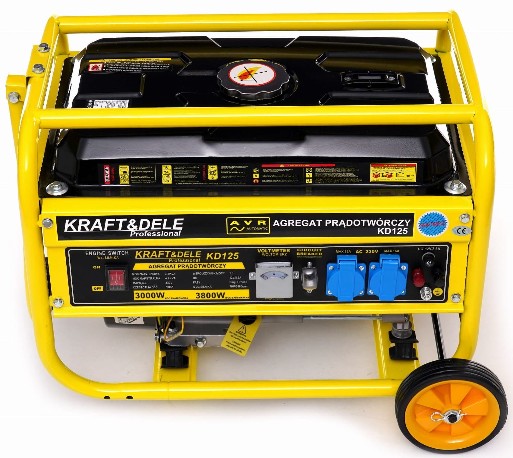 3800W 12/230V Generator KD125