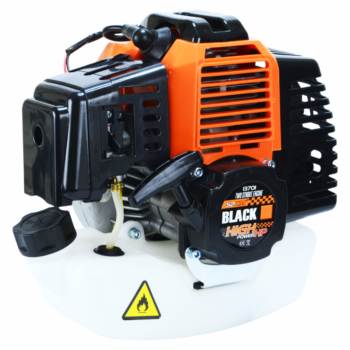 Blacktools 52 cm³ 5,8 hj kahetaktiline bensiinimootor jõhvtrimmerile 13701