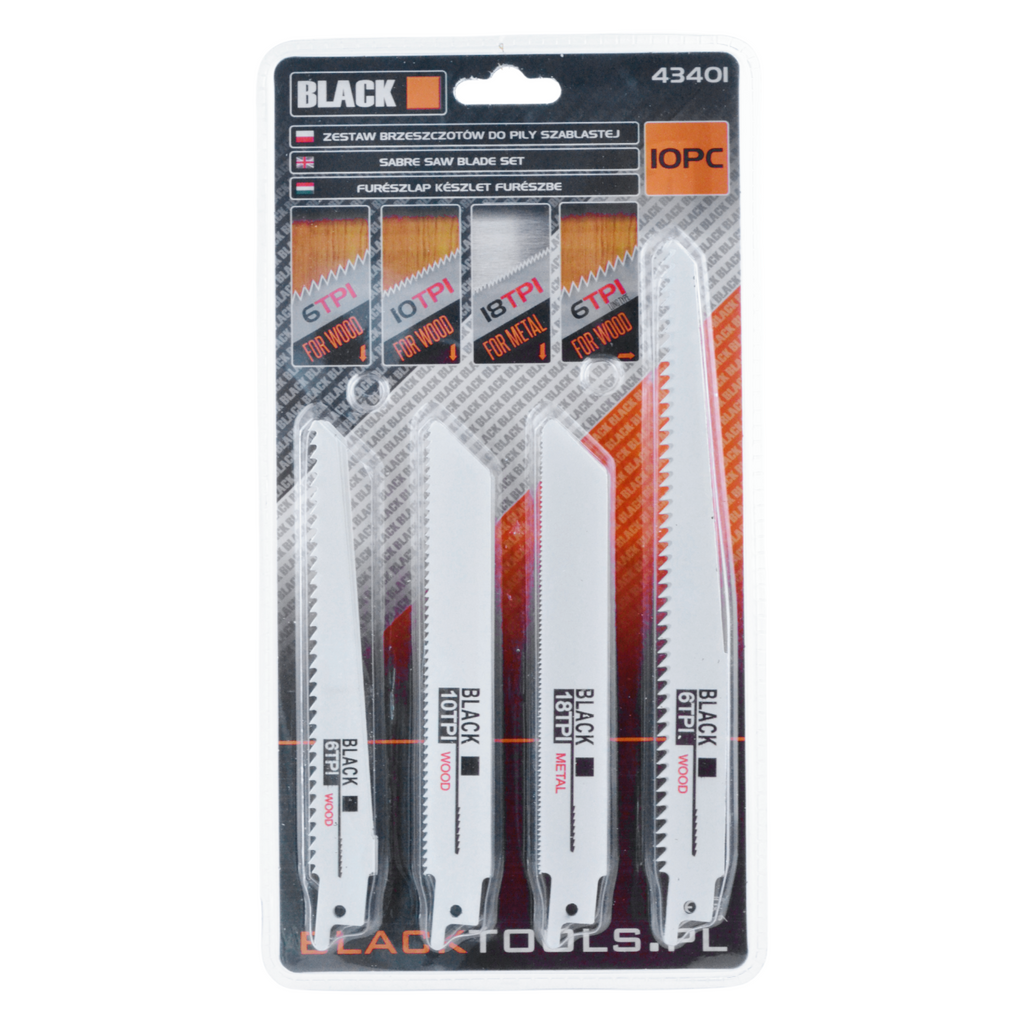 10 tk LISI Ogon saelehti 150mm Black puidu ja metalli jaoks