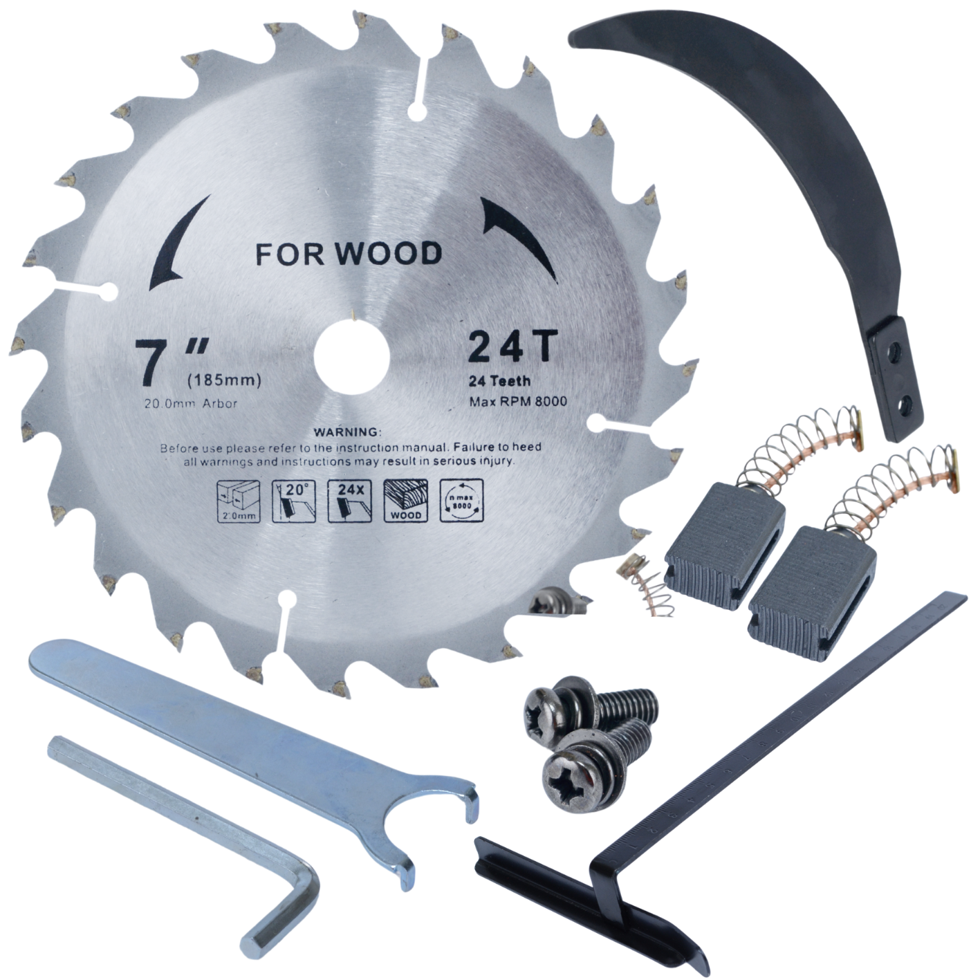 Võimas käsitsi kasutatav puidusaag laserjuhiku ja kaldlõikuriga