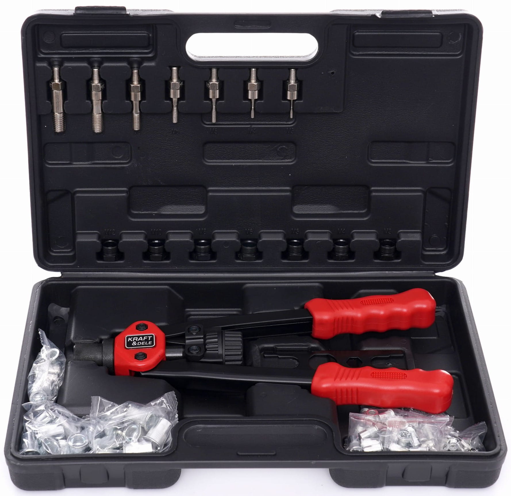 Hand riveter for rivet nuts 110 pcs. KD10556