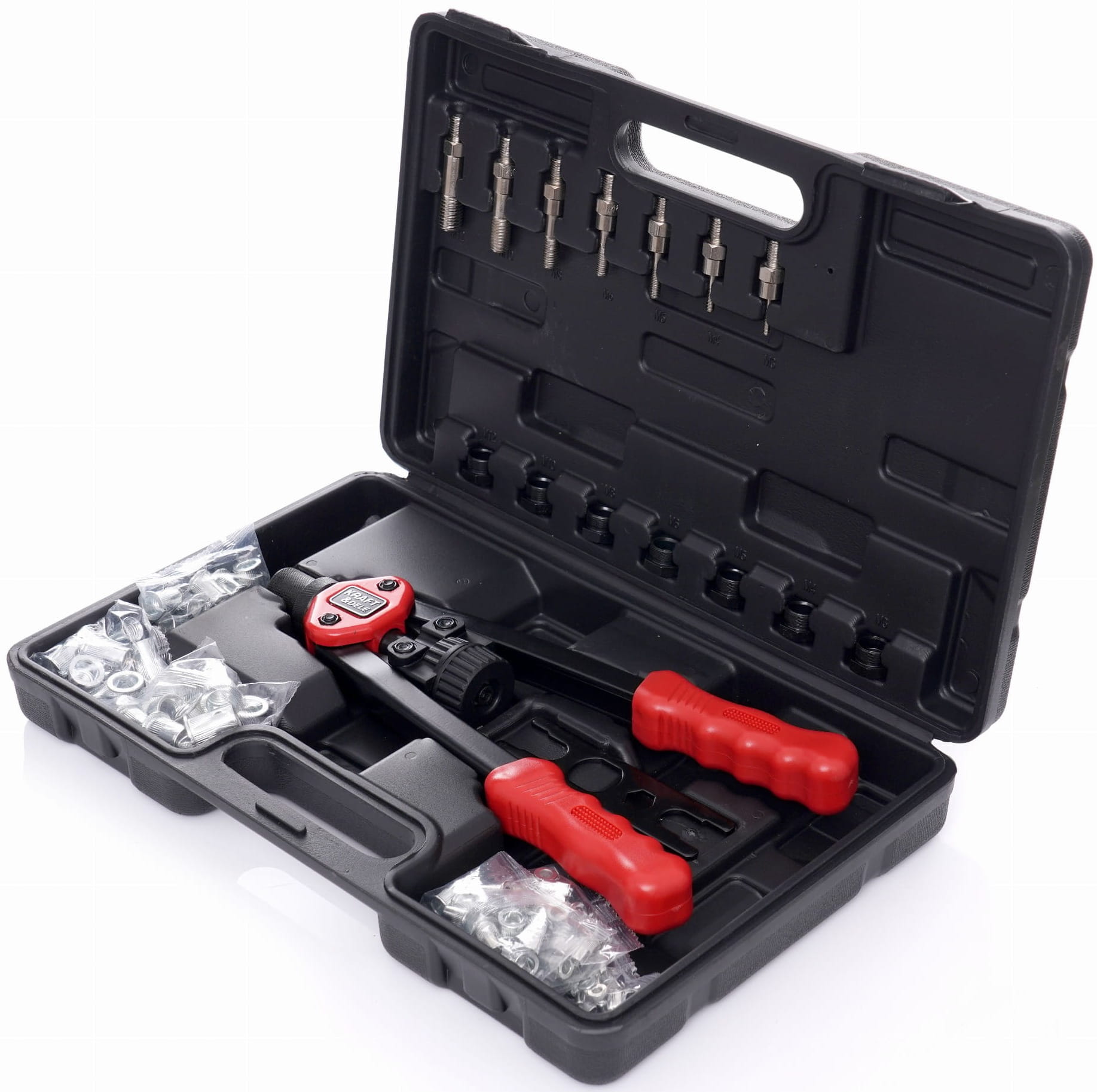 Hand riveter for rivet nuts 110 pcs. KD10556