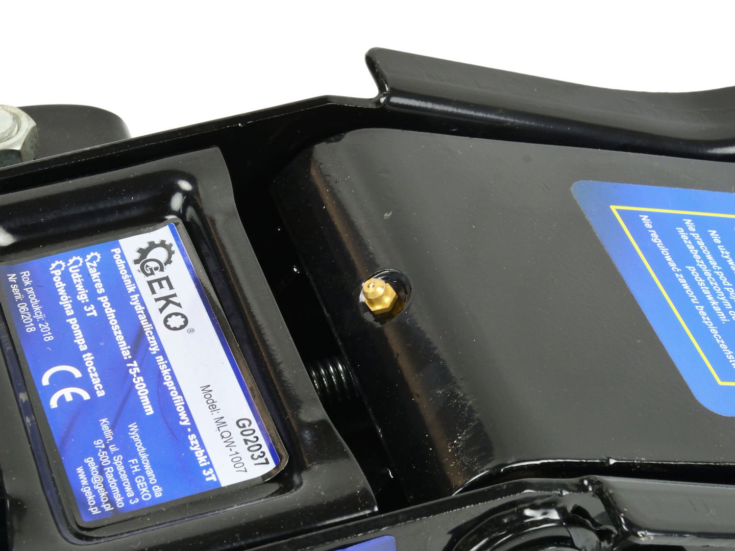 Low-Profile Dual-Pump Floor Jack 3T 75-500 mm GEKO Premium