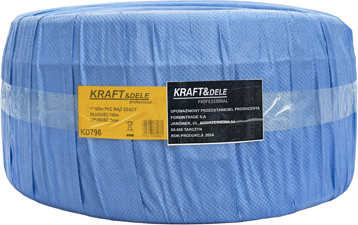 SUCTION HOSE 1" 100M 2mm KD796