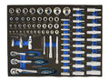 80 pcs Socket Set 1/4" & 1/2"