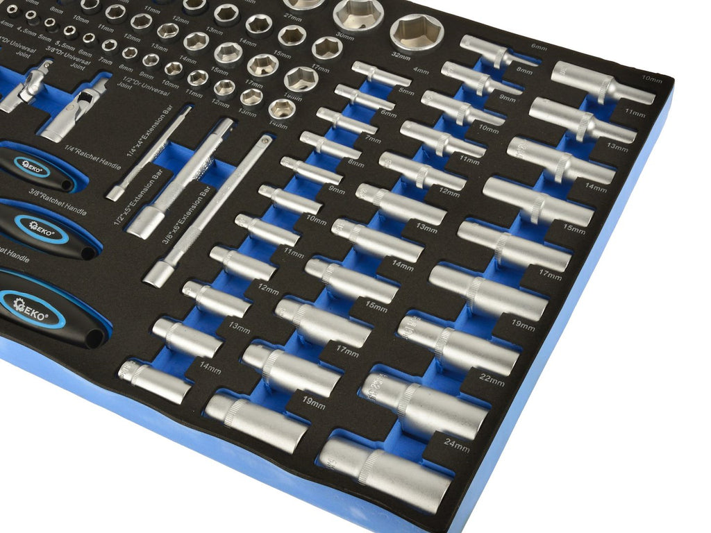 80 pcs Socket Set 1/4" & 1/2"