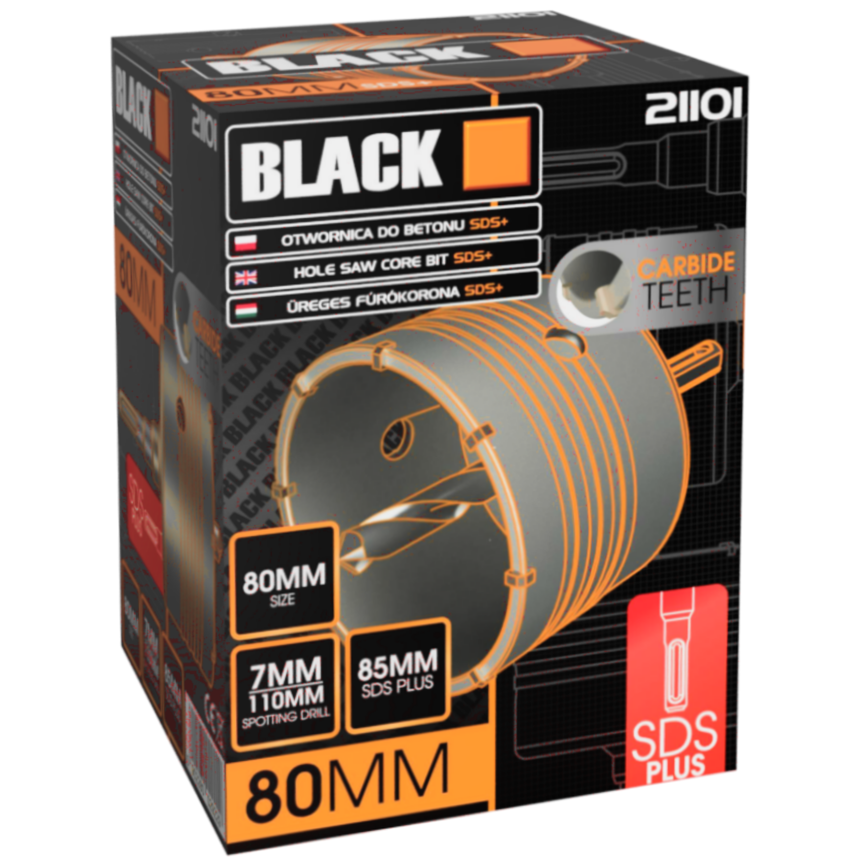 80mm SDS Plus auksaag betooni lõikamiseks (VB14)
