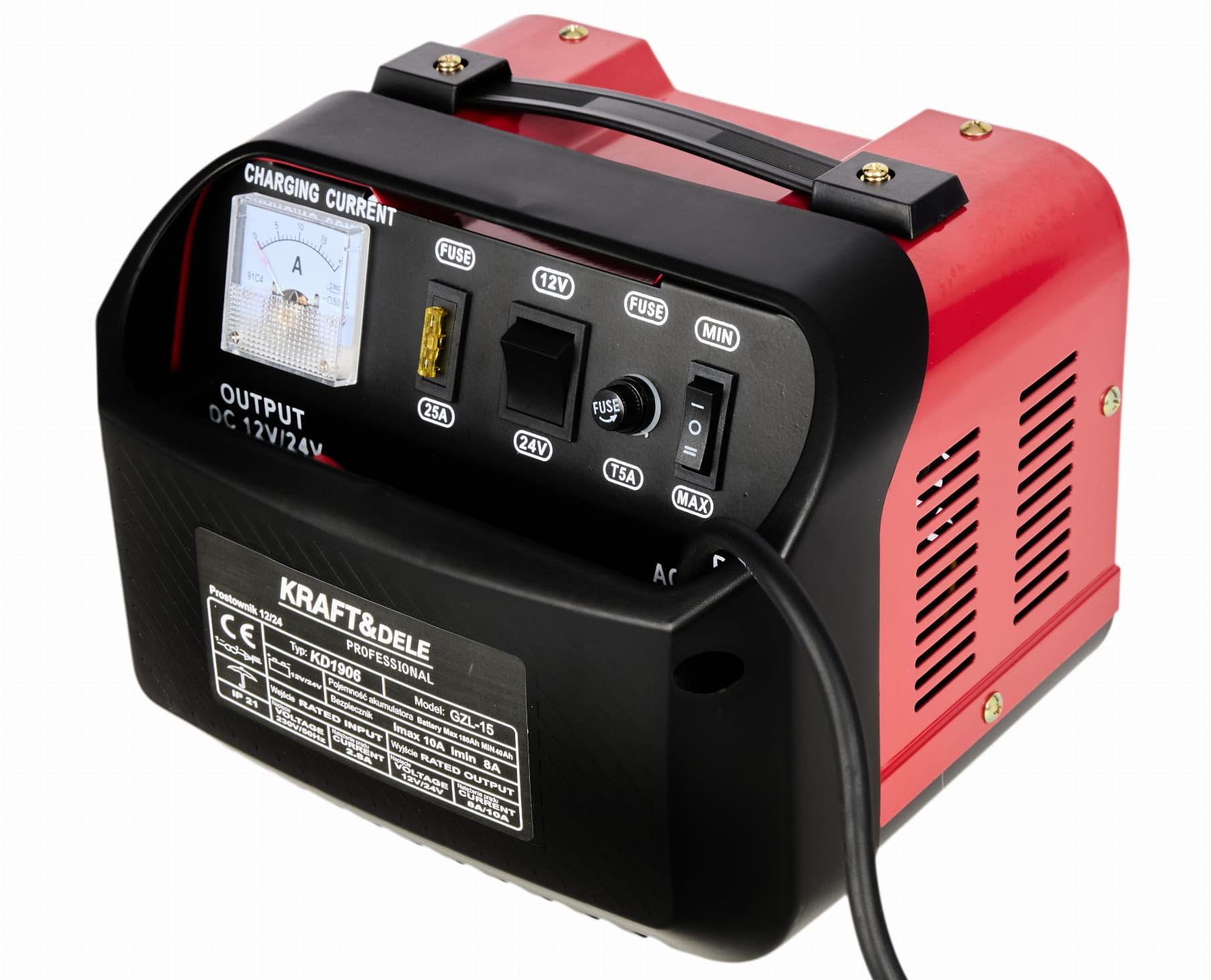 Car battery charger 12/24V 15A 150Ah KD1906