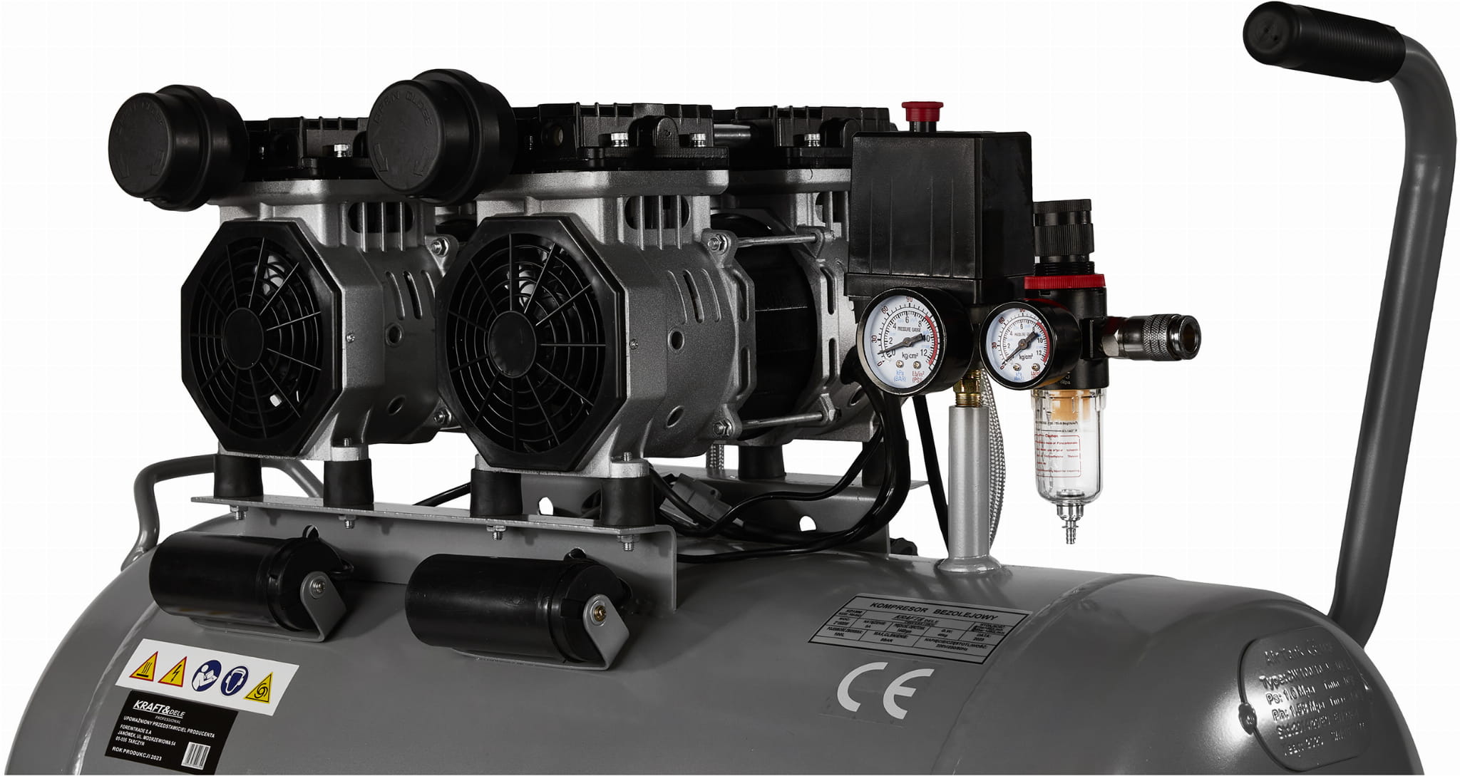 Oil-free compressor 100L / 2 x 1500W KD1398