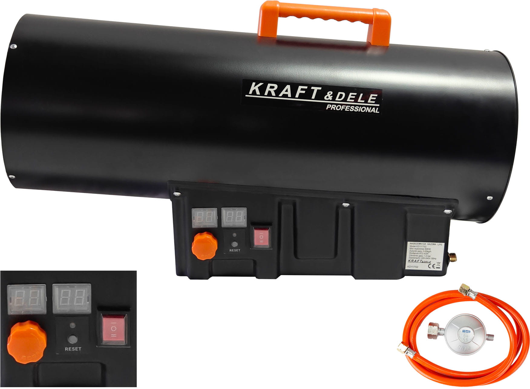 Gas heater 60kW Thermostat KD11702