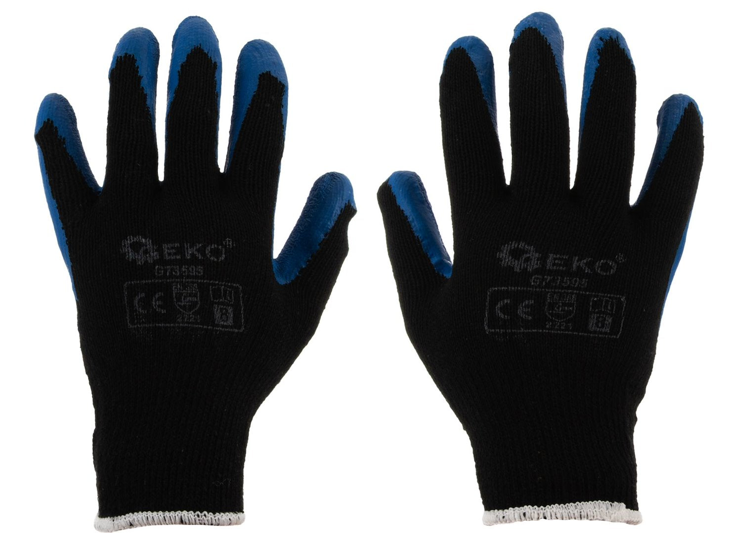 Acrylic-liner crinkle latex-coated glove for winter, BLUE, size 9 – Pack of 12