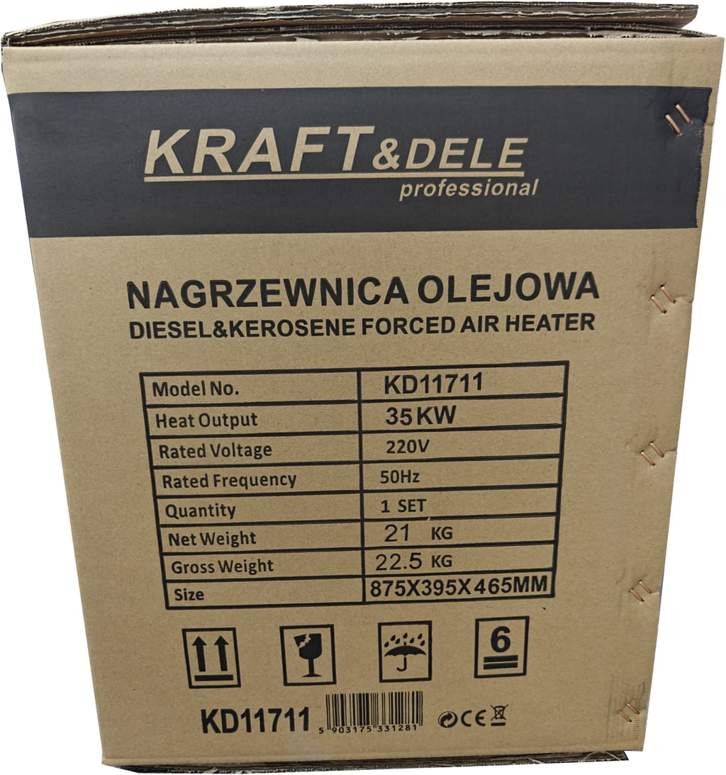 Oil heater 35kW + thermostat KD11711