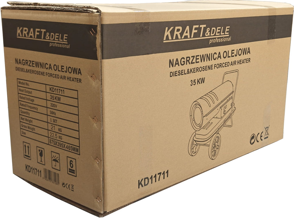 Oil heater 35kW + thermostat KD11711