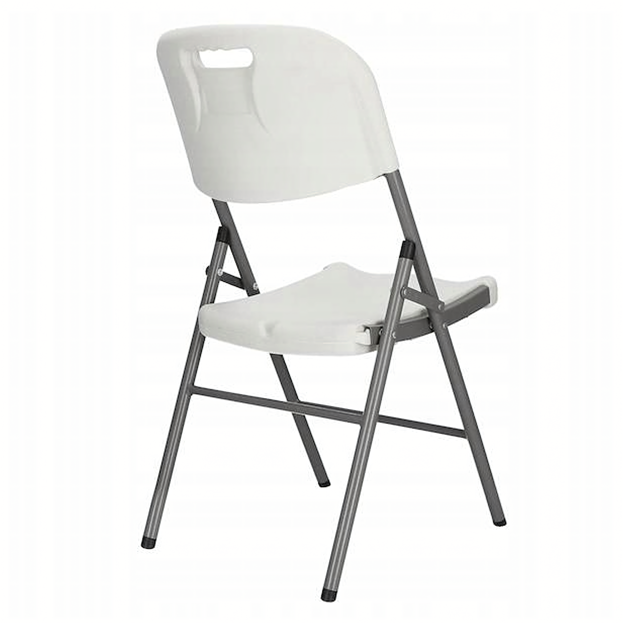 White Folding Outdoor Catering Chairs for Picnic 4 pcs