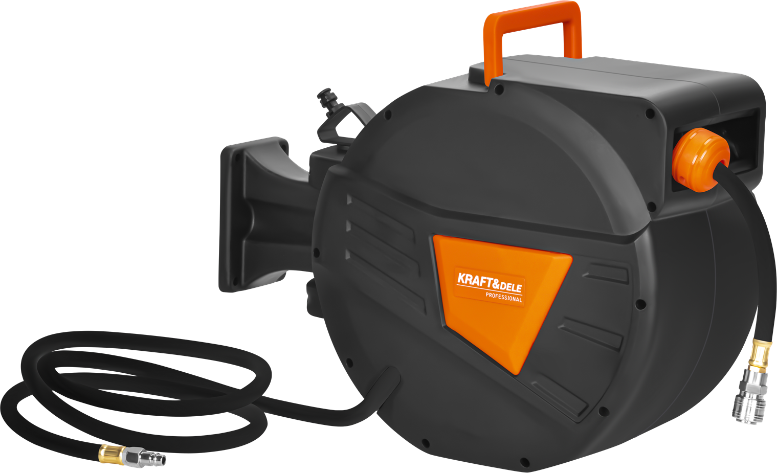 Retractable pneumatic hose 20m+2m 1/4" KD2159