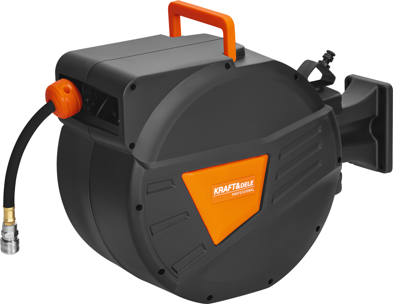 Retractable pneumatic hose 20m+2m 1/4" KD2159