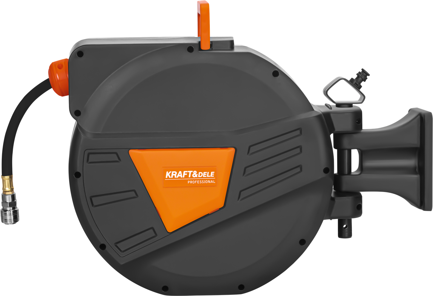 Retractable pneumatic hose 20m+2m 1/4" KD2159