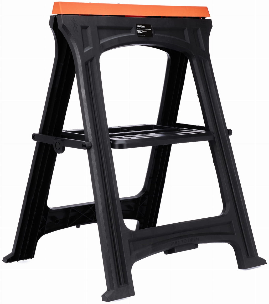 WORKSHOP SAWHORSE 2PCS + TOOL TRAY KD506