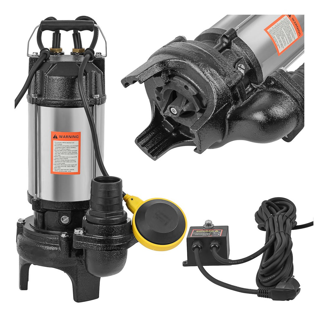 Sewage pump with knife and float switch 1.5 kW