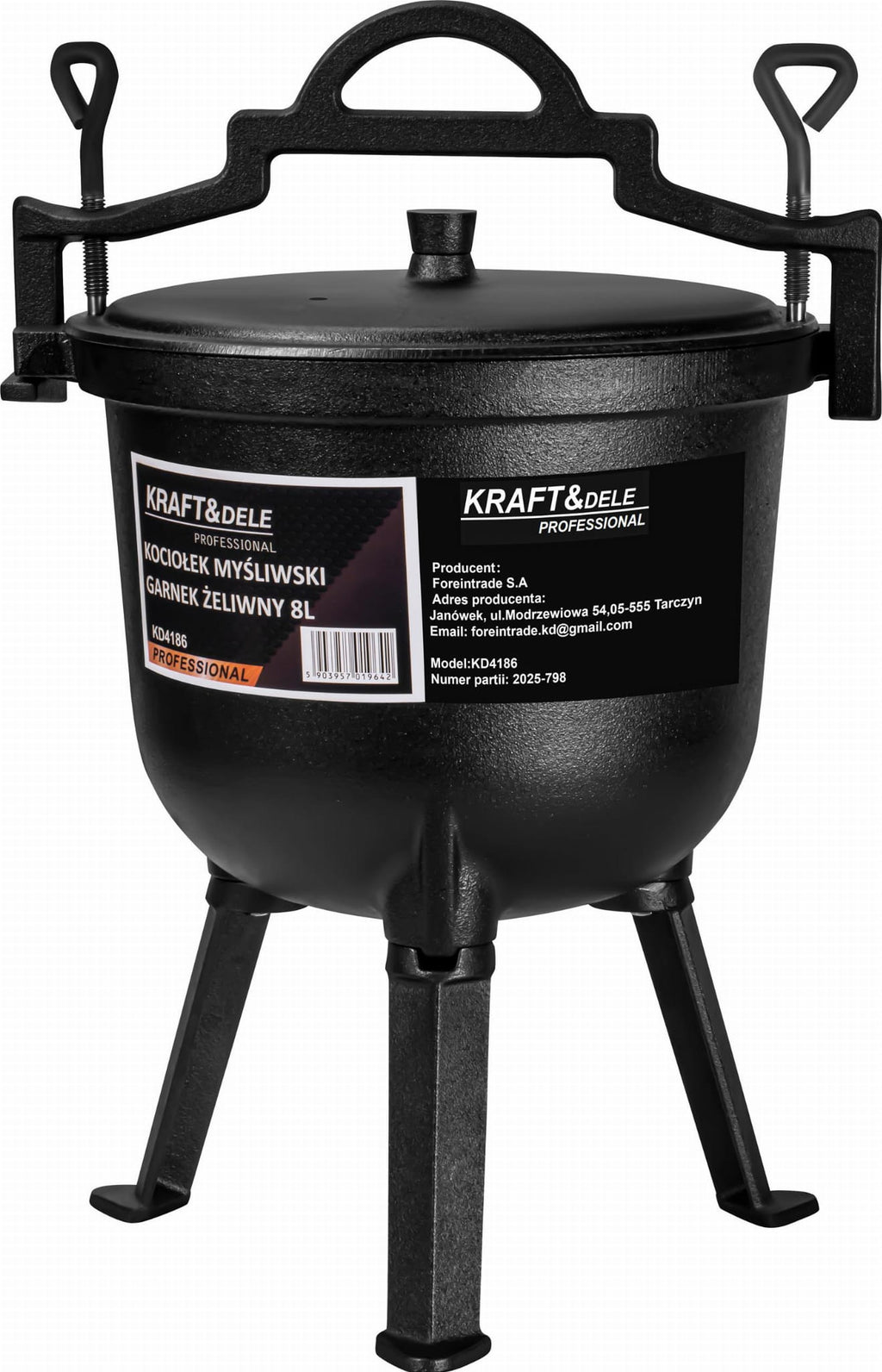 Hunter's pot / Cast iron pot 8L KD4186