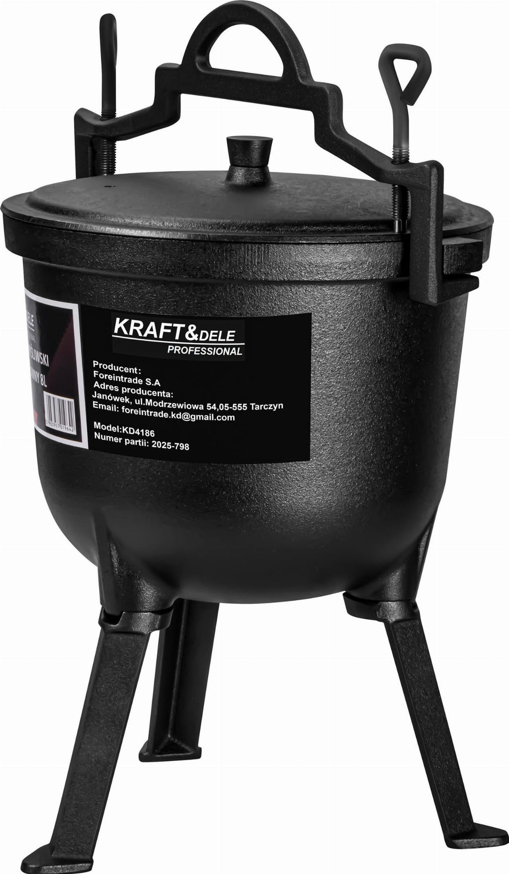Hunter's pot / Cast iron pot 8L KD4186