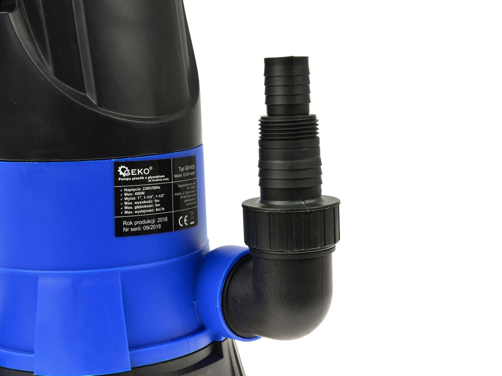 Plastic submersible dirty water pump with float switch 400W Type 2