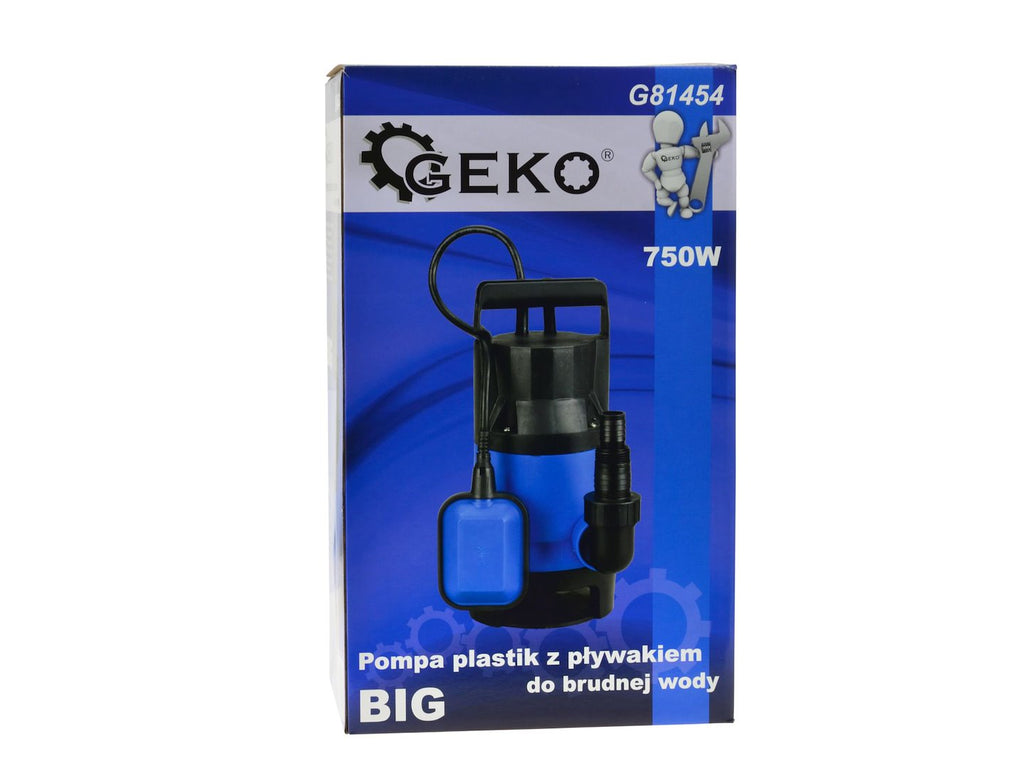 Plastic submersible dirty water pump 750W with float switch BIG