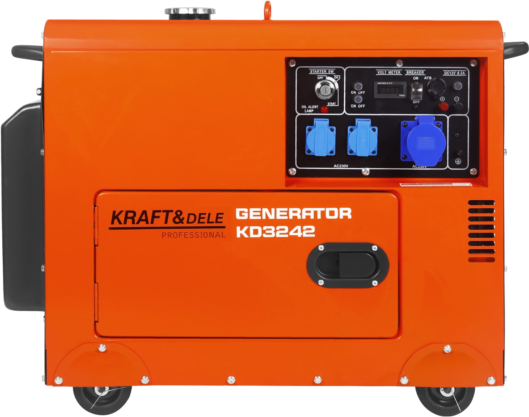 230V 7kW 10HP Diesel Generator + ATS KD3242
