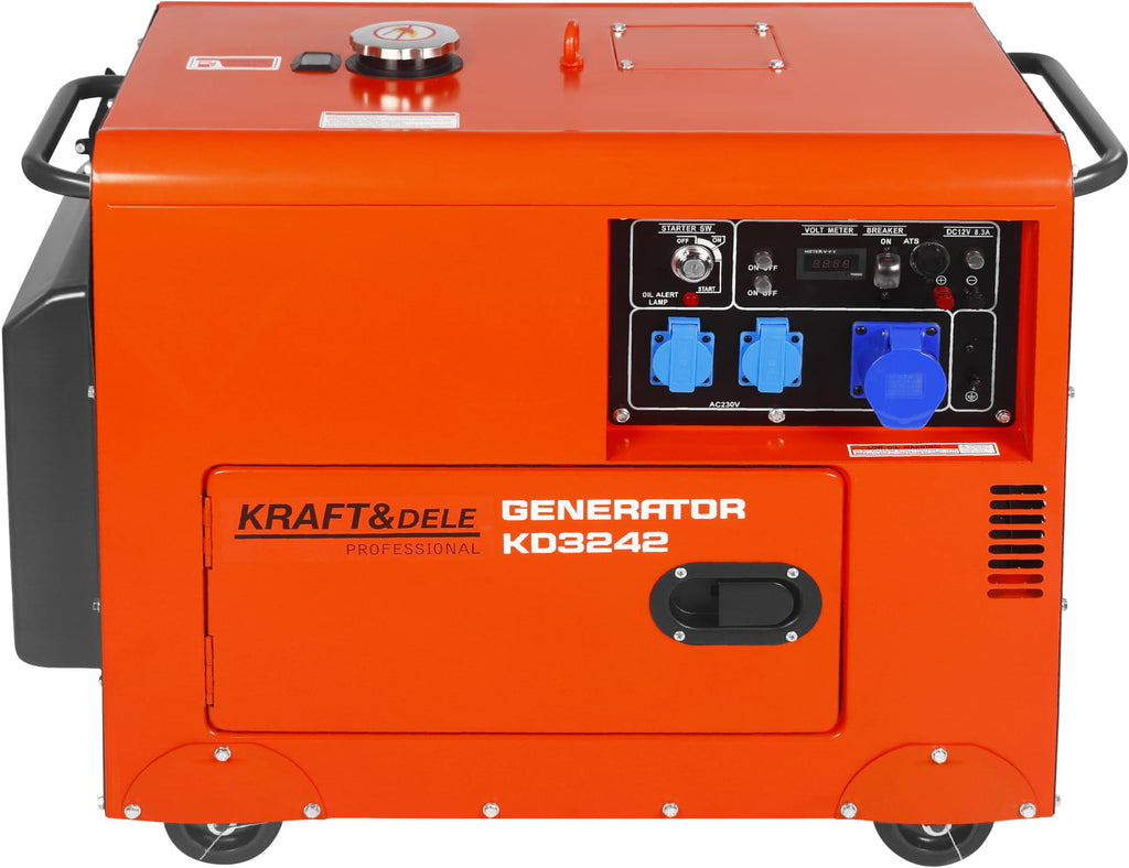230V 7kW 10HP Diesel Generator + ATS KD3242