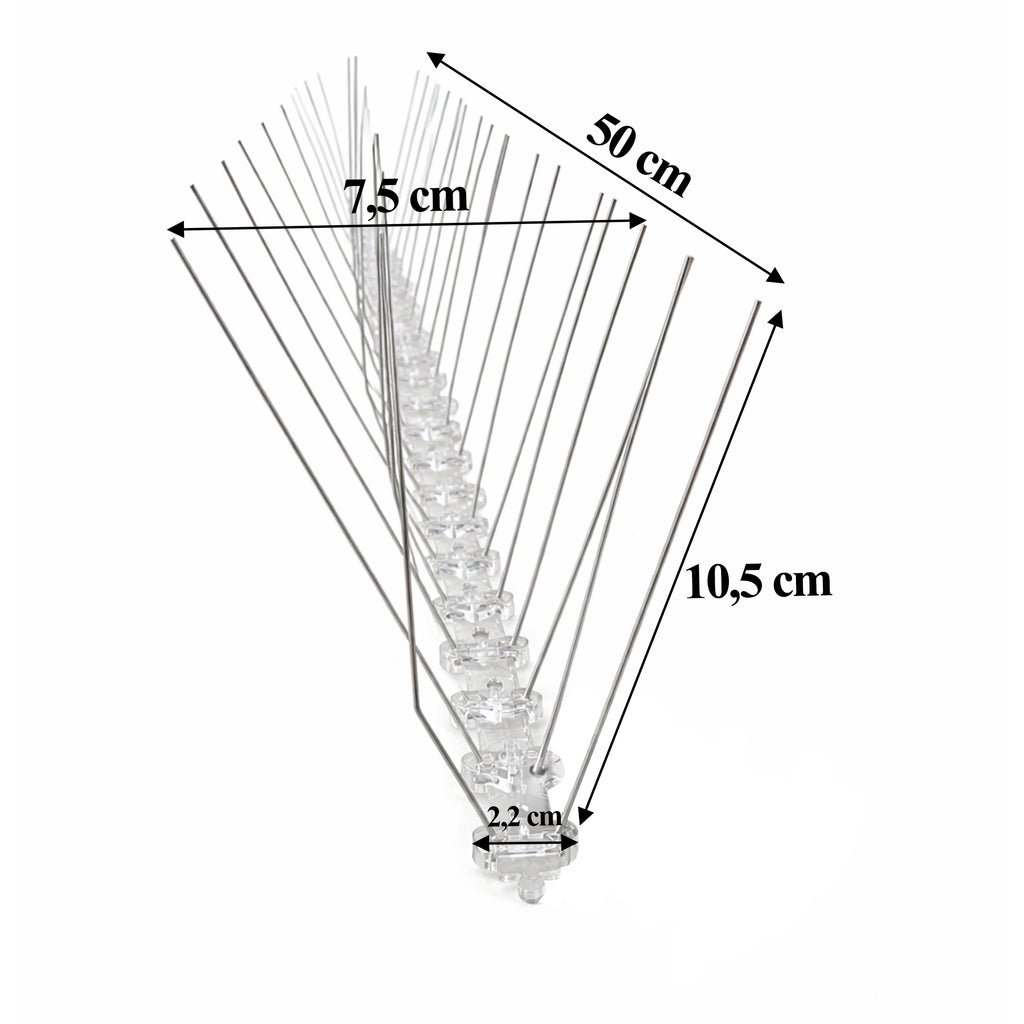3200 pcs Stainless Steel Metal Bird Spikes for Pigeons and Sparrows on Window Sills and Ledges 50 cm