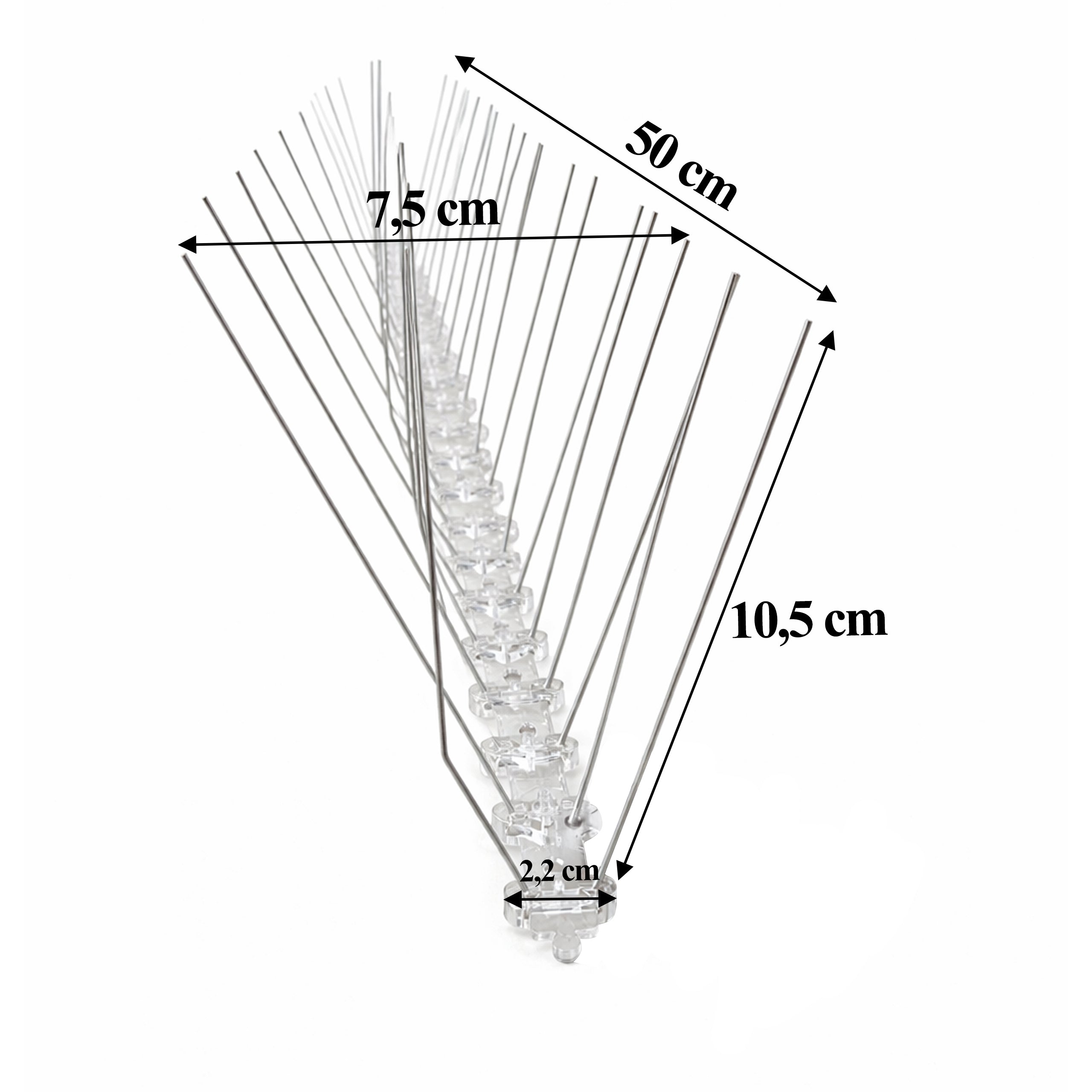 3200 pcs Stainless Steel Metal Bird Spikes for Pigeons and Sparrows on Window Sills and Ledges 50 cm