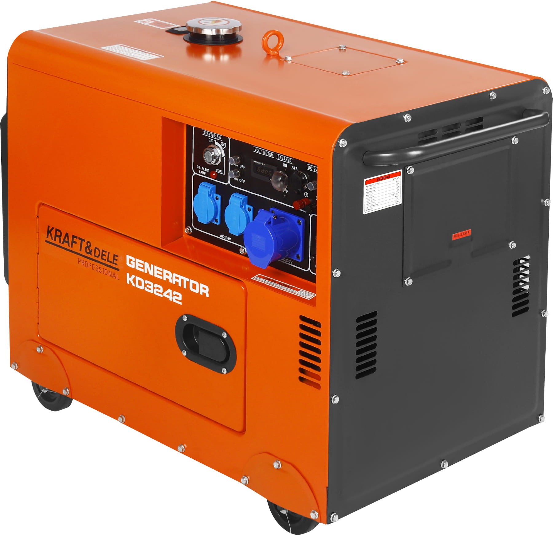 230V 7kW 10HP Diesel Generator + ATS KD3242